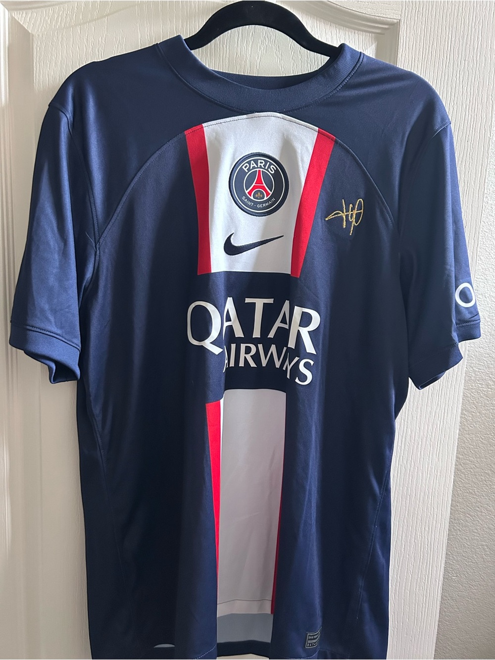 Nike Paris Saint-Germain Navy White Red Soccer Jersey